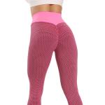 Honeycomb Textured Seamless Yoga Wear Anti Cellulite Tummy Control Leggings
