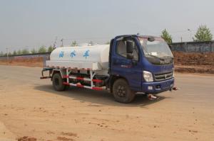 Quality Sinotruck 4x2 light serial Water Tanker Truck 4.5M3 CUMMINS ENGINE Steering Wheel,blue color wholesale