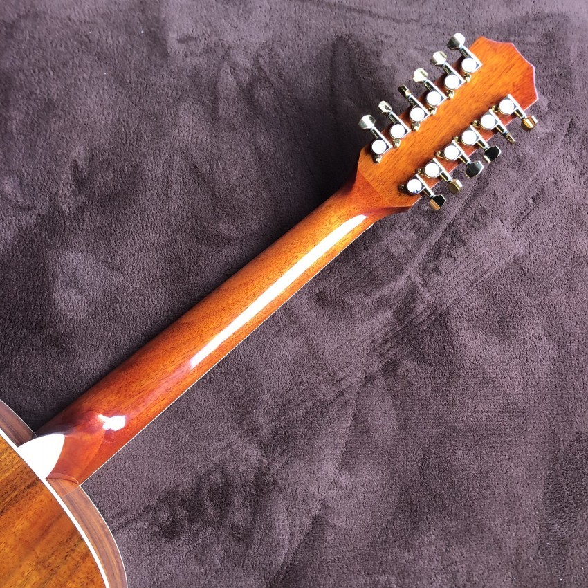 Custom 43 Inch JUMBO Style KOA Wood Acoustic Guitar With Rosewood Fingerboard Mahogany Body KOA Back Side