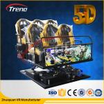 6 DOF Snow Virtual Reality 5D Cinema Equipment With Hydraulic / Electric