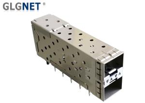 Quality Integrated SFP Cage Assembly Connector 2x1 Copper Alloy Cage Material Pree Fit Mounting wholesale