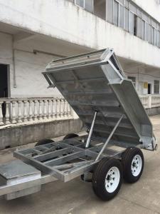 Quality Heavy Duty Galvanised 8x5 Tipping Trailer , Hydraulic Electric Tipper Trailers wholesale