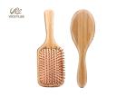 Square Shape Rubber Air Bag 10 Inch Wooden Handle Hair Brush