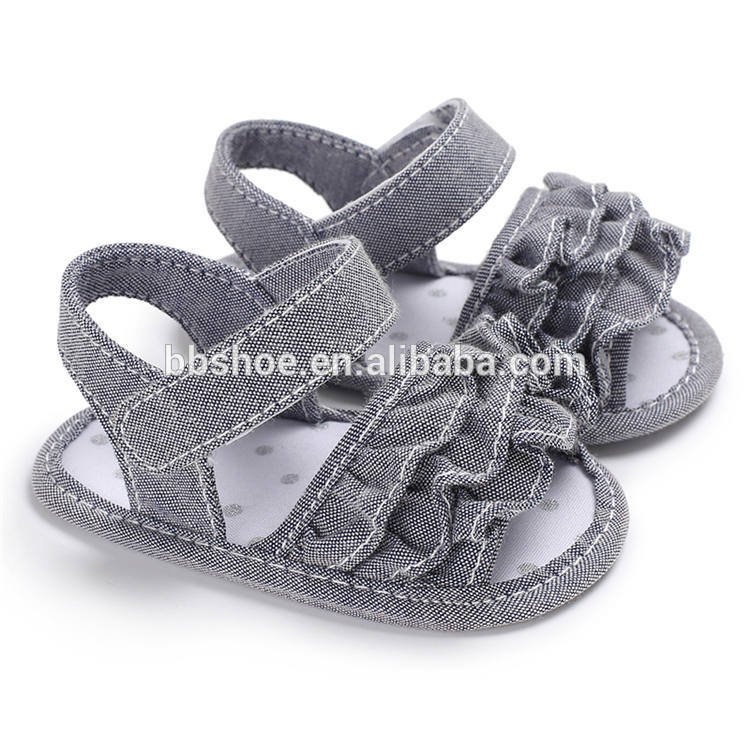 Wish hot soft-sole Lace flower 0-18 months baby Newborn shoes toddler sandals