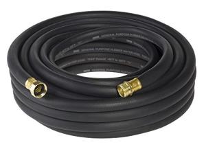 Quality ID 5/8&quot; Contractor Garden Rubber Water Hose with Brass fittings , 25' 50' 75' 100' Length wholesale