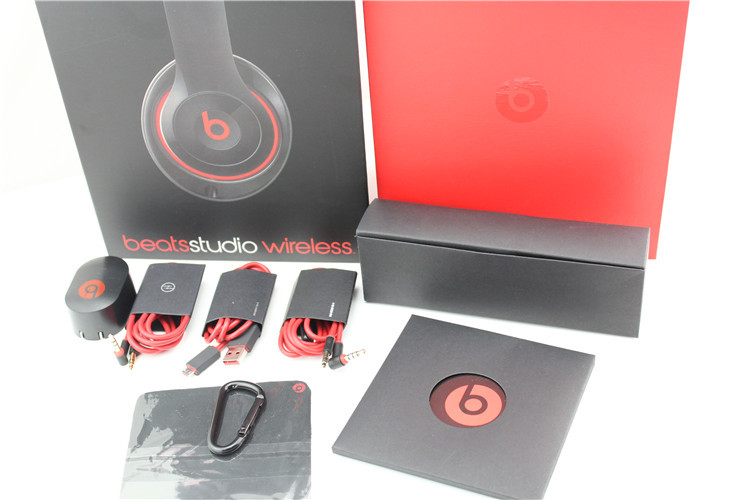 Beats by Dre Studio 2.0 Wireless Headband Headphones Golss Black New Sealed made in china grgheadsets-com.ecer.com