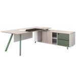 Modern Commercial Furniture'S Executive CEO Melamine Office Table Extendable