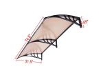 Fashionable PC Door Canopy 100% Virgin Bayer Makrolon Resisting Rain