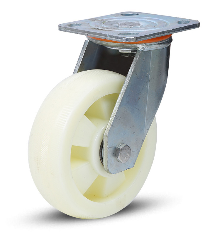 Heavy Duty Industry Nylon Swivel and Brake Caster with Steel Core