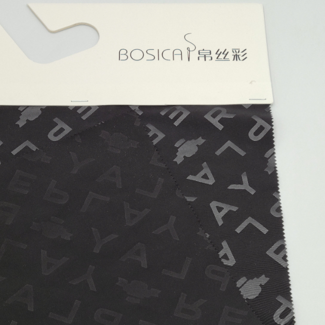 75D Embossed Graphic Print Fabric 58in Polyester Memory Printing