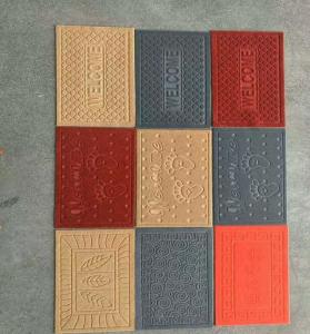 Quality PVC embossed mat Polyester embossed mat pvc mat wholesale