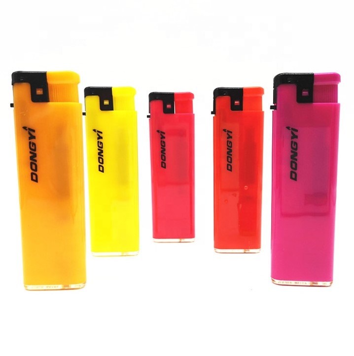 Dy-F015 Model Windproof Jet Flame Lighter Custom Design Printed Logo Lighters