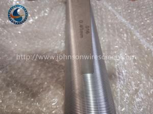 Quality Pure Round Wedge Wire Screen 50 Mm Diameter 0.4 mm Slot Non-Clogging wholesale