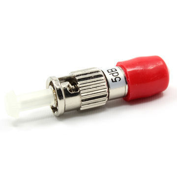 ST UPC Metal Single Mode Fiber Attenuator 1-30db For Local Area Networks