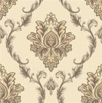 Washable Vintage Style Wallpaper Bedroom Decor With Vinyl Coated Paper