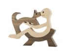 Home Office Wooden Craft Decor Statue Cute Handmade Wooden Figurines Carving