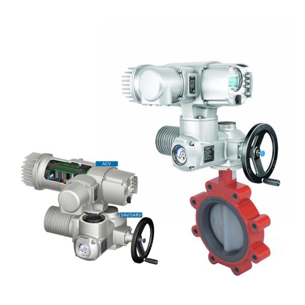 Chinese Electric Butterfly Valve With Auma Muti-turn SA SAR Electric Actuator As
