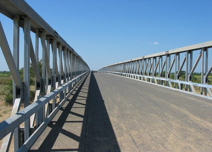 CB100 Compact Panel Modular Steel Bridge Bailey Anti Corrosion Paint