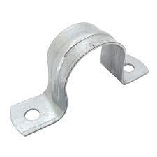 Quality 120mm White Zinc Plated Metal Conduit Clamps Hot Dip Galvanized Steel Pipe ISO9002 wholesale
