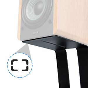 Small Medium Bookshelf Computer Speakers Multifunctional Metal/Aluminum Speaker Stands