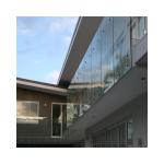 Supermarket Aluminum U Channel Glass Railing 6mm-15mm Thickness