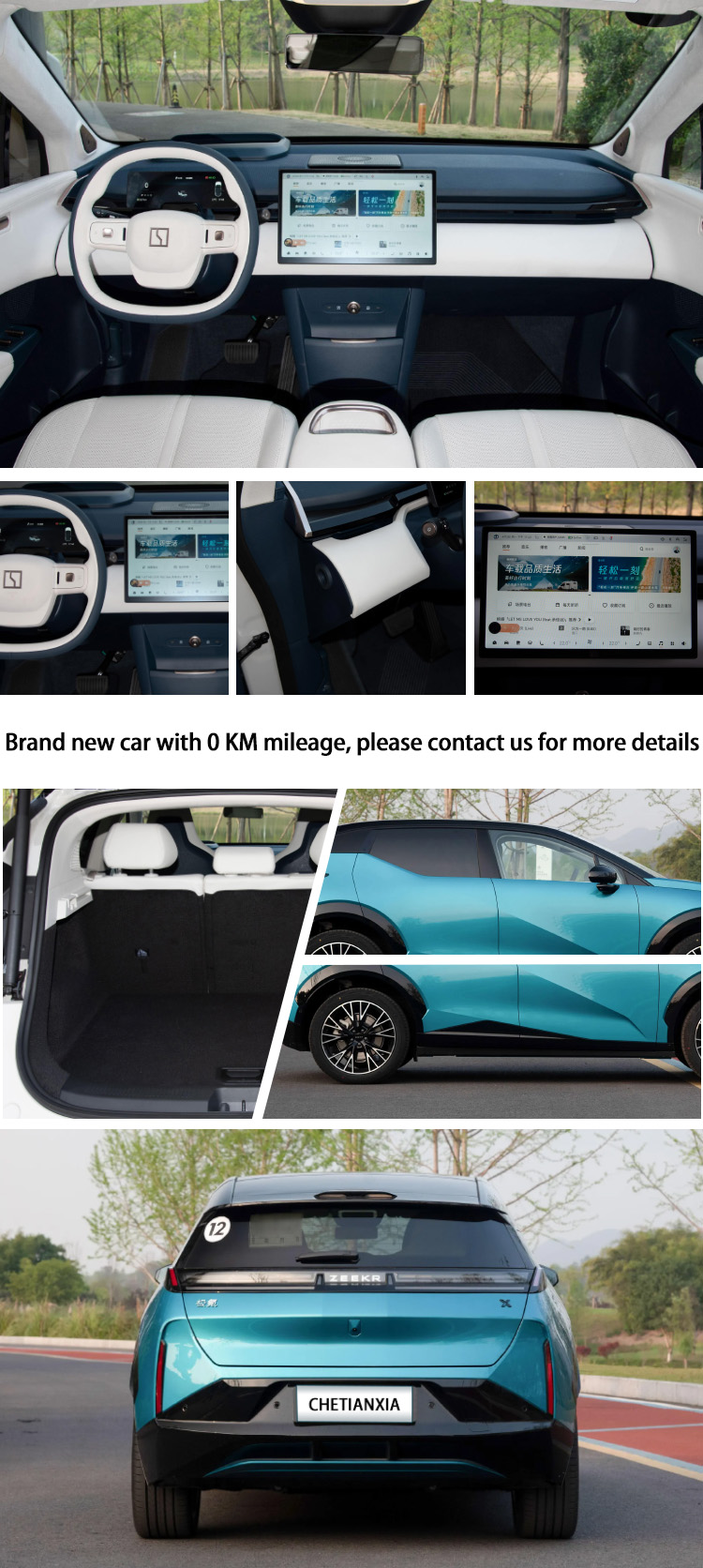 Small Fully Electric SUV Vehicles Cars 4 Wheel Pure Zeekr X EV