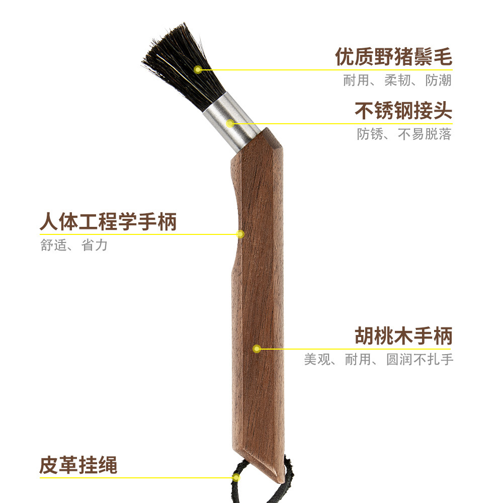 Boar Hair Bristle Beard Brush for Men Custom Wood Logo Pcs Package Handle Wood Material Brush