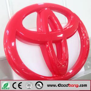 Quality High quality vacuum forming acrylic backlit 3D toyota car logo sign wholesale