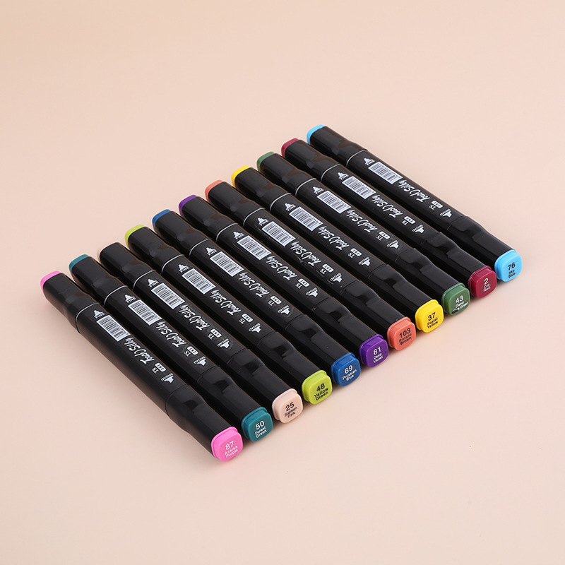 Dual Tip Permanent Fabric Brush Colored Acrylic Art Paint Marker Pens 12 24 30 36 48