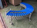 Flexible Gravity Double PP Roller Conveyor