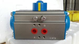 Quality wuxi double action or single action rack and pinion pneumatic rotary actuator wholesale