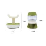 Liquid Soap Dispensers Dishes Scrub Brush for Bowl,Pot Etc