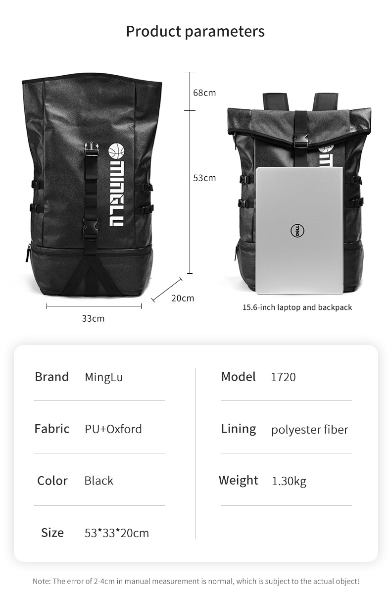 New Custom Logo School Sport Equipment Bag Volleyball Basketball Football Soccer Backpack