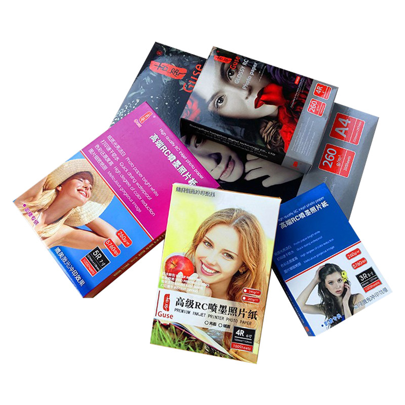Waterproof 240gsm RC Glossy Photo Paper , 12 Inch Photo Paper Roll High Glossy