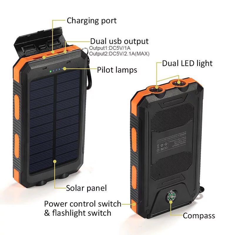 Waterproof UN38.3 5V1A Phone Charger Power Bank 10000mah