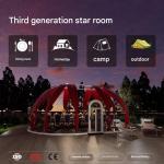 Scenic Private Dining Bubble Tent Waterproof Hotel Bubble Tents