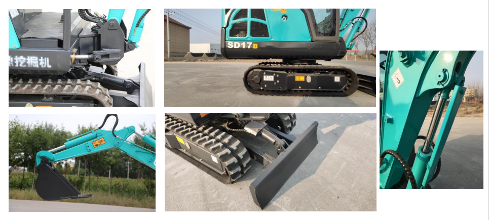 20kw Micro Small Mini Escavator Hydraulic Crawler Digger Excavator 1.7ton Operating Weight