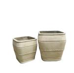 Upgrade Outdoor Space GRC Flower Planters In Ancients Style L38*W38*H38CM