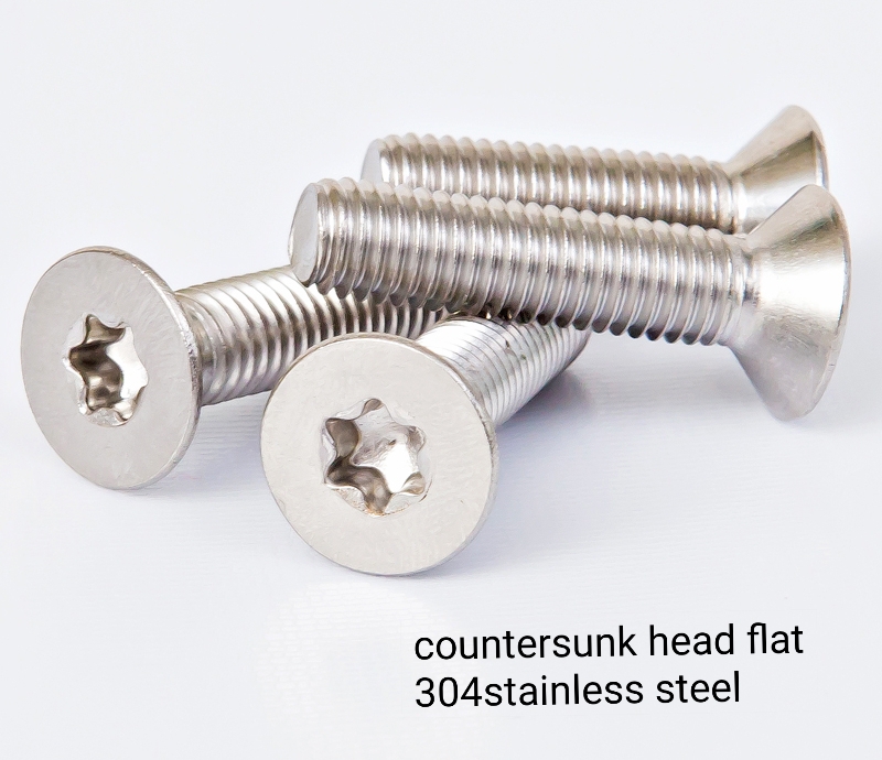 M2 Nut Bolt Fastener , Plain Flat Head Screws For Metal DIN6924
