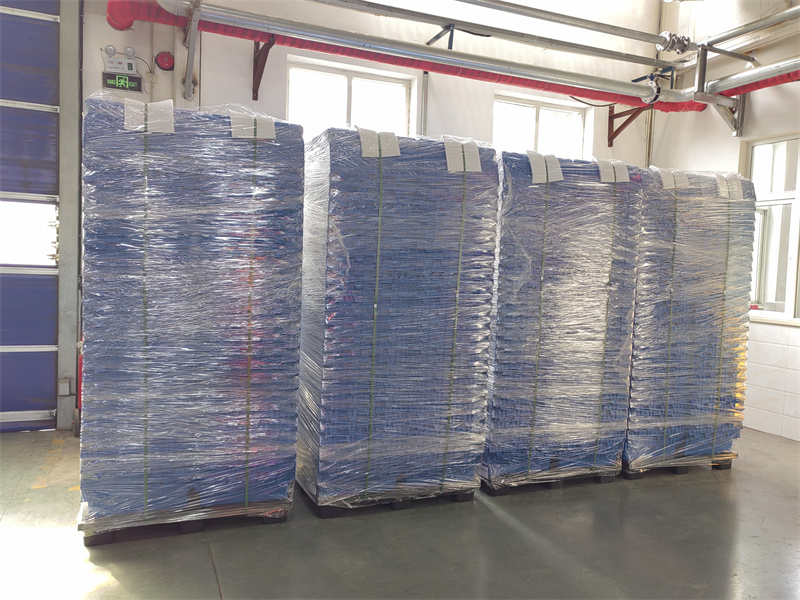 Supermarket Storage Mesh Turnover Box Eco-Friendly PP Plastic Crate Stackable with Logo