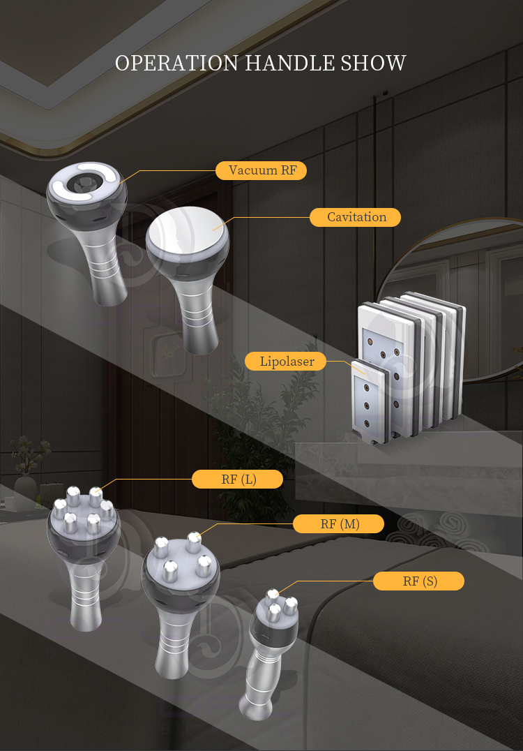 Guangdong Laser Technology DPL Popular latest s-shape cavitation 40 et 80 et radiofrquence slimming machine lipocavitation
