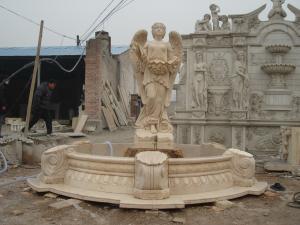 Quality Angel With Wings Statue Marble Stone Water Fountain wholesale