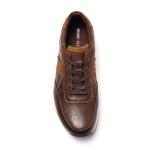 Brown Lace Up Breathable Leather Shoes Pieces Leather