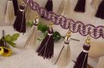 Handmade fashionable chain beads lace tassels fringes for curtain/sofa/pillow