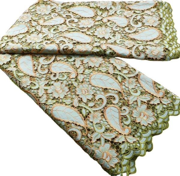 Low price african attire soft and nice silk african design for lady bridal lace