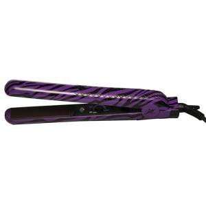 Quality Pure ceramic purple zebras temperture control hair straightener iron wholesale
