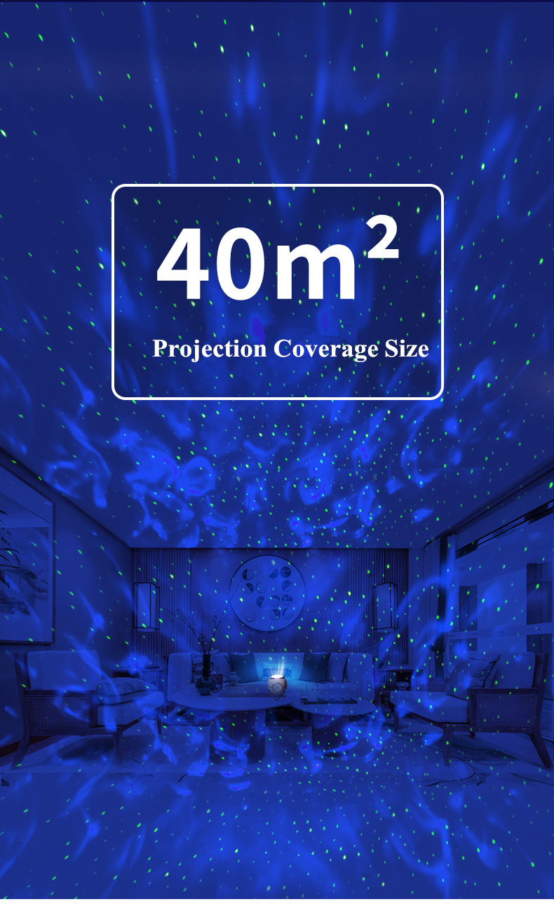 Planet Star Light Projector Wireless Rechargeable Galaxy Projector Night Light Built In White Noise Sleep Music Speaker