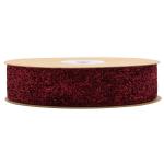 25mm Shinny Glitter Velvet Ribbon Dyed Olive Green Velvet Ribbon