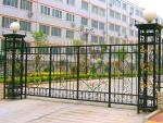 Powder Coated Morden Iron Gate Rodent Proof , OEM Cast Iron Garden Gate