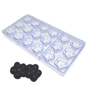 Quality Polycarbonate Plastic Flower Shaped Chocolate Molds Reusable Stocked wholesale